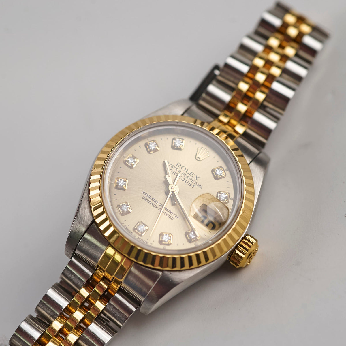 Rolex 26mm Datejust with Diamond Dial Watch Two Toned - photo 6