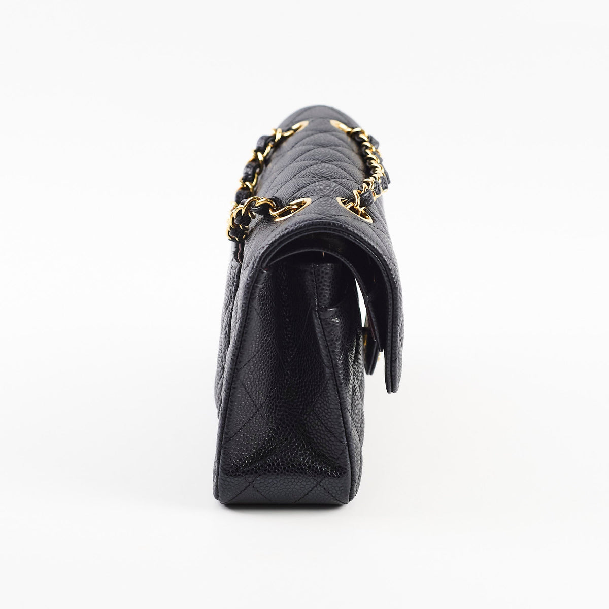 Chanel Caviar Small Double Classic Flap Black Microchipped - photo 2