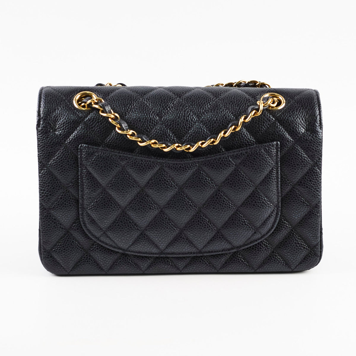 Chanel Caviar Small Double Classic Flap Black Microchipped - photo 3