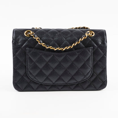 Chanel Caviar Small Double Classic Flap Black Microchipped - photo 3