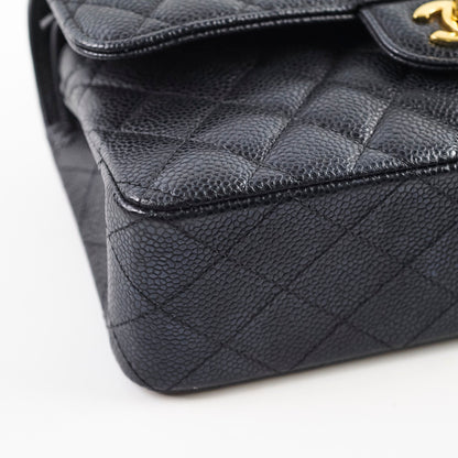 Chanel Caviar Small Double Classic Flap Black Microchipped - photo 12