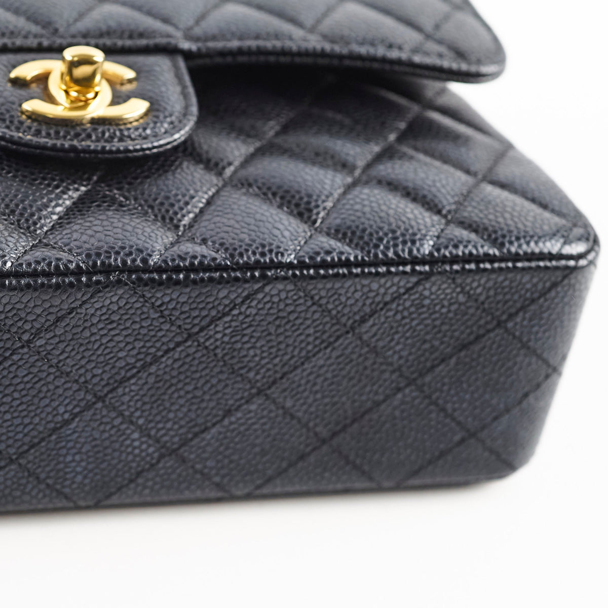 Chanel Caviar Small Double Classic Flap Black Microchipped - photo 14
