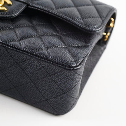 Chanel Caviar Small Double Classic Flap Black Microchipped - photo 13