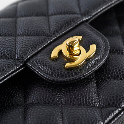Chanel Caviar Small Double Classic Flap Black Microchipped - photo 15