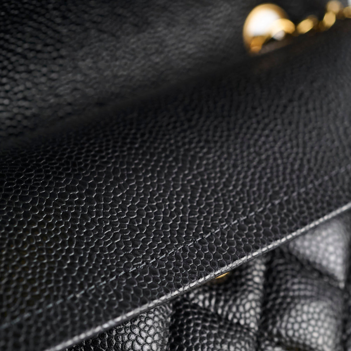 Chanel Caviar Small Double Classic Flap Black Microchipped - photo 7