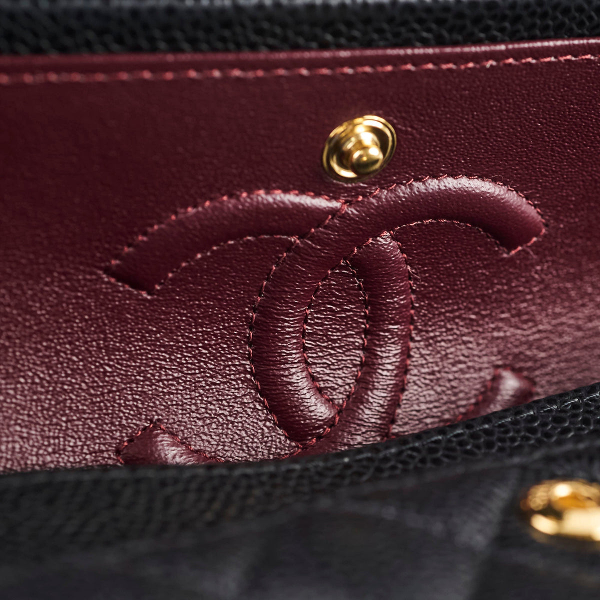 Chanel Caviar Small Double Classic Flap Black Microchipped - photo 8