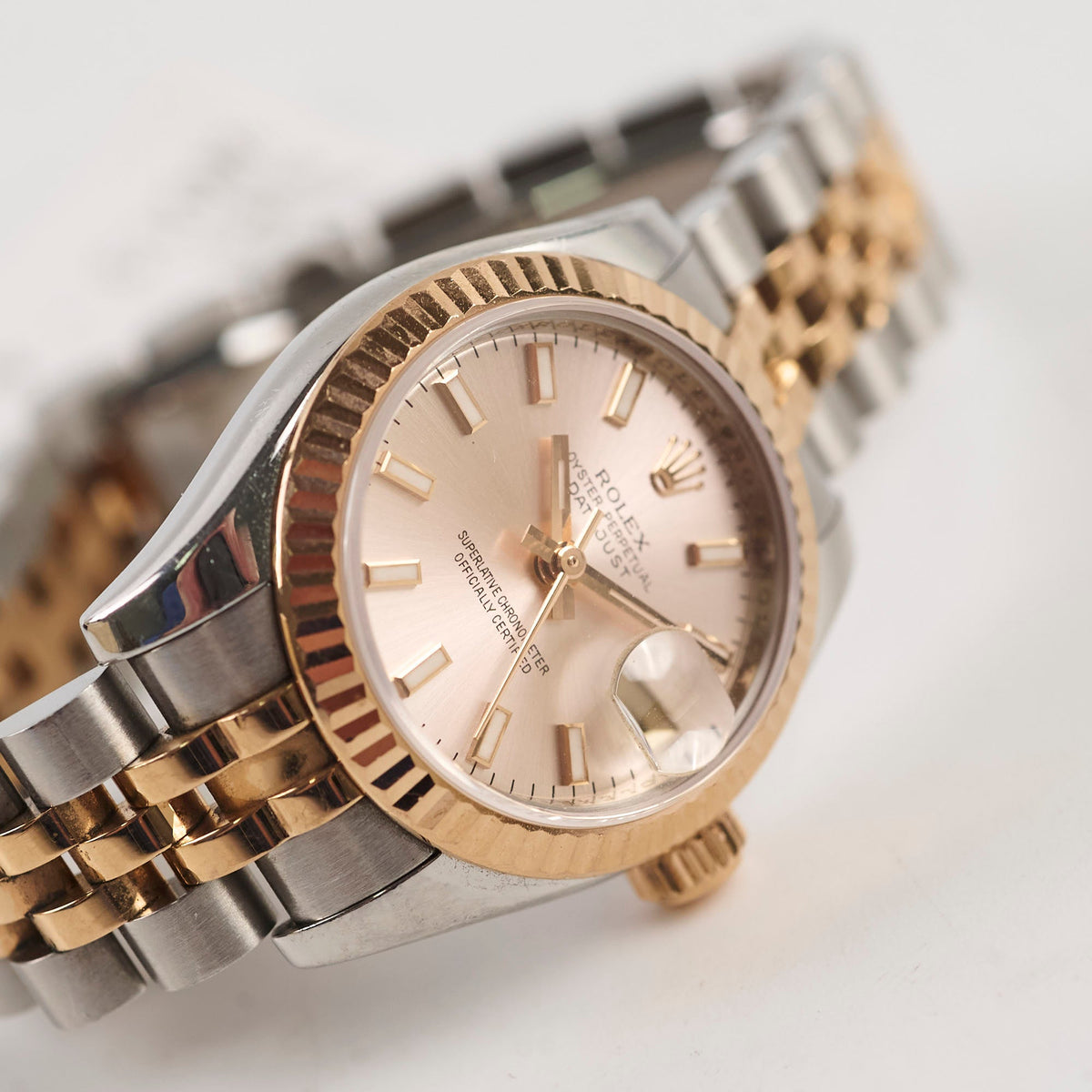 Rolex 26mm Datejust Pink Face Watch - photo 5
