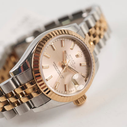 Rolex 26mm Datejust Pink Face Watch - photo 5