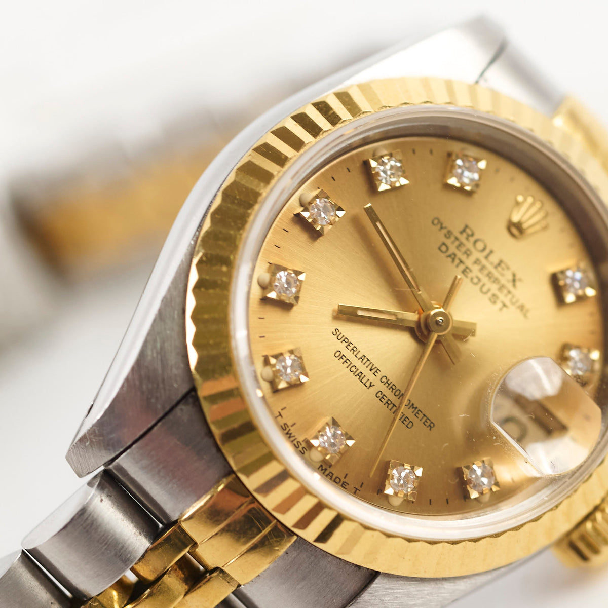 Rolex 26mm Datejust with Diamond Dial Watch Two Toned - photo 7