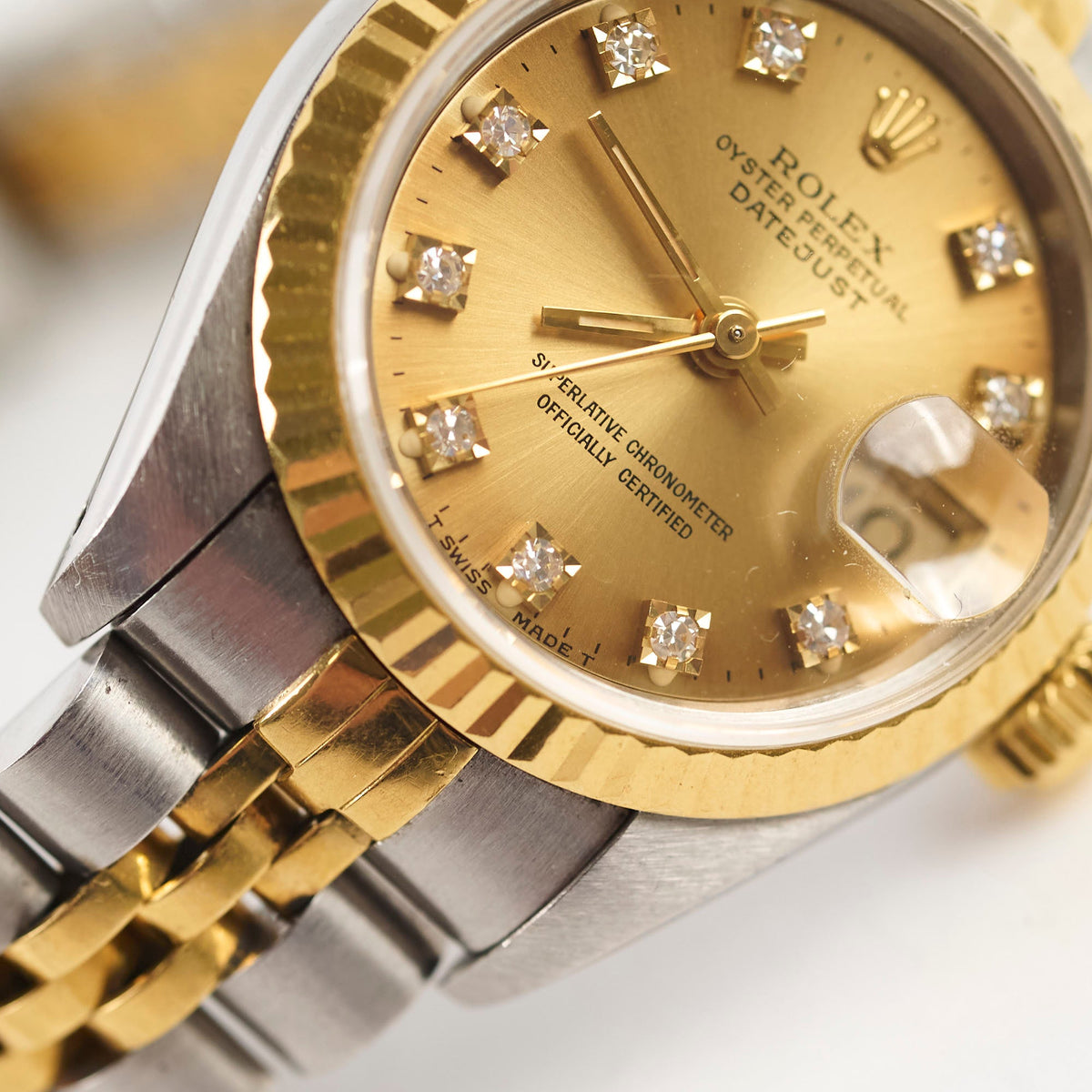 Rolex 26mm Datejust with Diamond Dial Watch Two Toned - photo 9