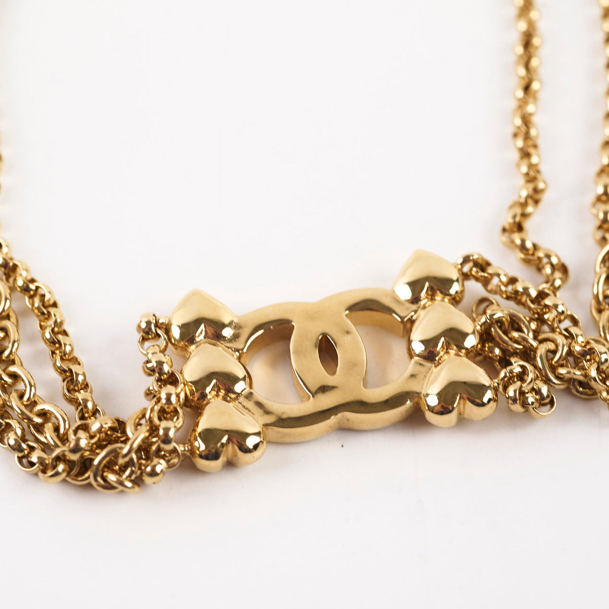Chanel Crystal Heart CC Choker Gold Tone - photo 10