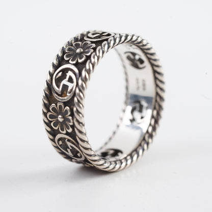 Gucci Ruthenium Silver Ring Size 20 - photo 7