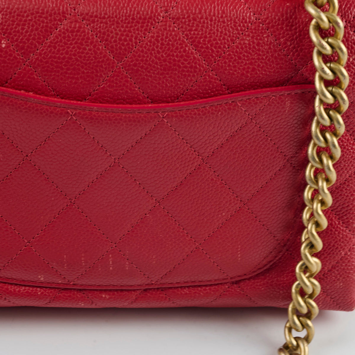 Chanel Caviar Quilted Carry Me Top Handle Red - photo 10