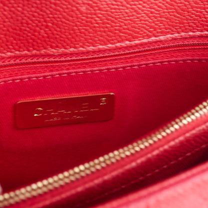 Chanel Caviar Quilted Carry Me Top Handle Red - photo 15