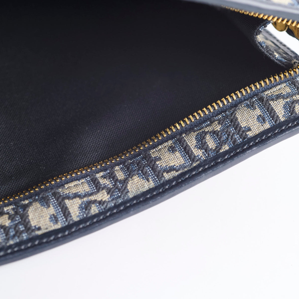 Christian Dior 30 Montaigne Dea Pouch Navy Oblique - photo 4