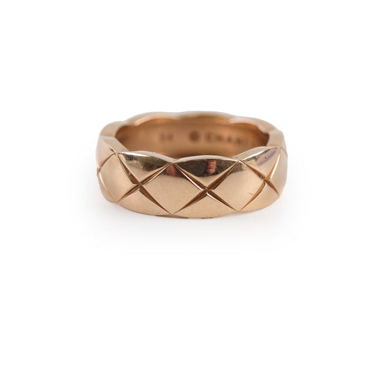 Chanel Coco Crush Beige Gold Ring Size 54 - photo 1