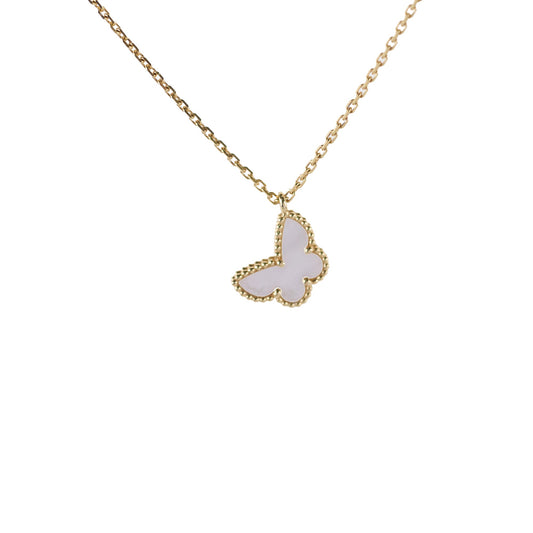 Van Cleef & Arpels VCA MOP Lucky Butterfly Pendant Necklace - photo 1