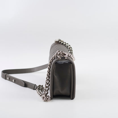 Chanel Old Medium Caviar Boy Grey 2019 - photo 2