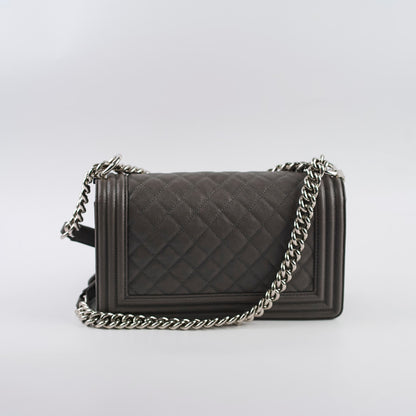 Chanel Old Medium Caviar Boy Grey 2019 - photo 3