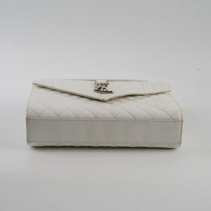 Saint Laurent Envelope Crossbody Medium White - photo 4