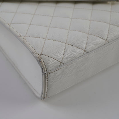 Saint Laurent Envelope Crossbody Medium White - photo 11