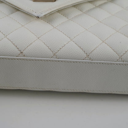 Saint Laurent Envelope Crossbody Medium White - photo 10