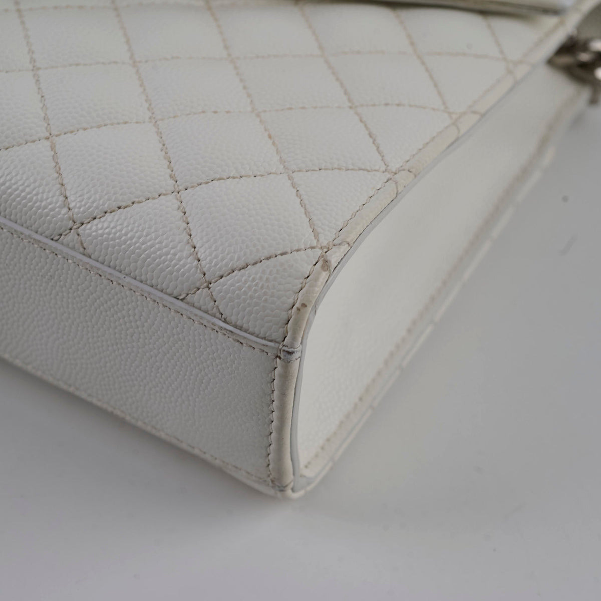 Saint Laurent Envelope Crossbody Medium White - photo 9