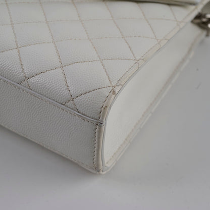 Saint Laurent Envelope Crossbody Medium White - photo 9