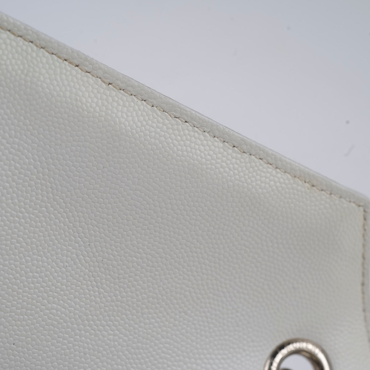 Saint Laurent Envelope Crossbody Medium White - photo 6