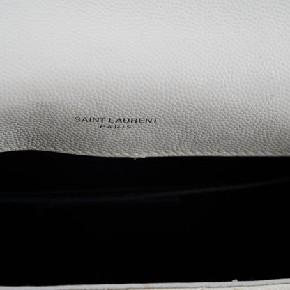 Saint Laurent Envelope Crossbody Medium White - photo 7