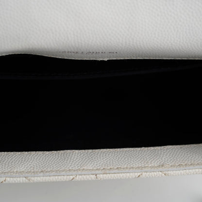 Saint Laurent Envelope Crossbody Medium White - photo 8