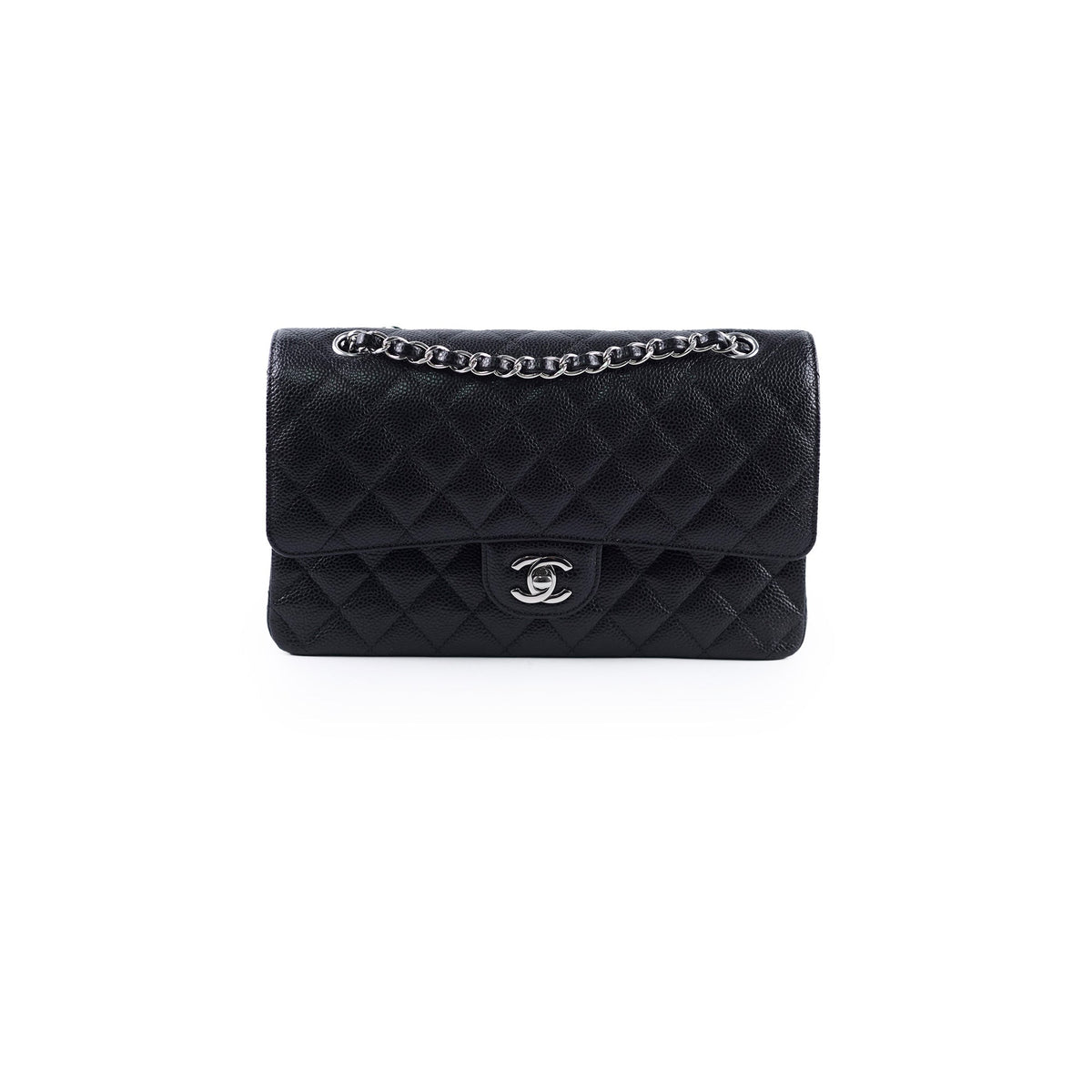 Chanel Medium/Large Caviar Double Classic Flap Black 2022 - photo 1
