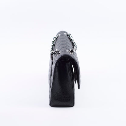 Chanel Medium/Large Caviar Double Classic Flap Black 2022 - photo 2