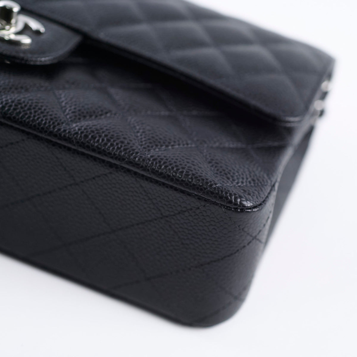 Chanel Medium/Large Caviar Double Classic Flap Black 2022 - photo 5
