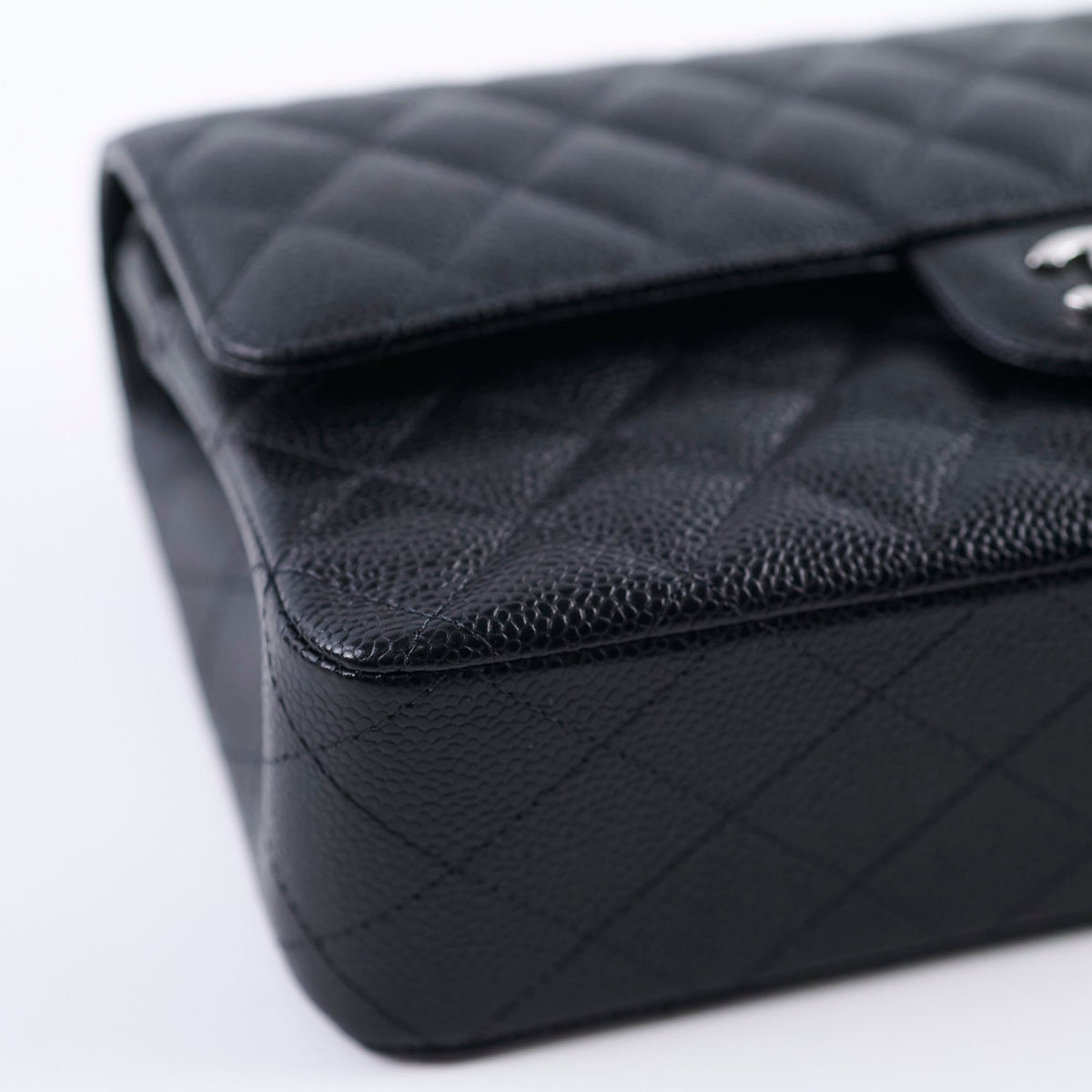 Chanel Medium/Large Caviar Double Classic Flap Black 2022 - photo 7
