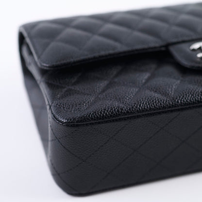 Chanel Medium/Large Caviar Double Classic Flap Black 2022 - photo 7