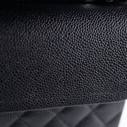 Chanel Medium/Large Caviar Double Classic Flap Black 2022 - photo 13