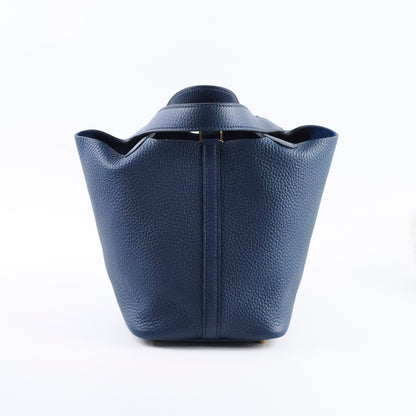 Hermes Picotin 18 Bleu Navy GHW B Stamp - photo 2