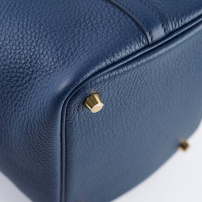 Hermes Picotin 18 Bleu Navy GHW B Stamp - photo 11
