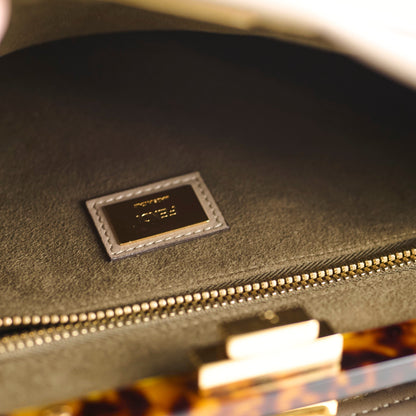 Fendi Medium Peekaboo Grey/Tortoiseshell - photo 7