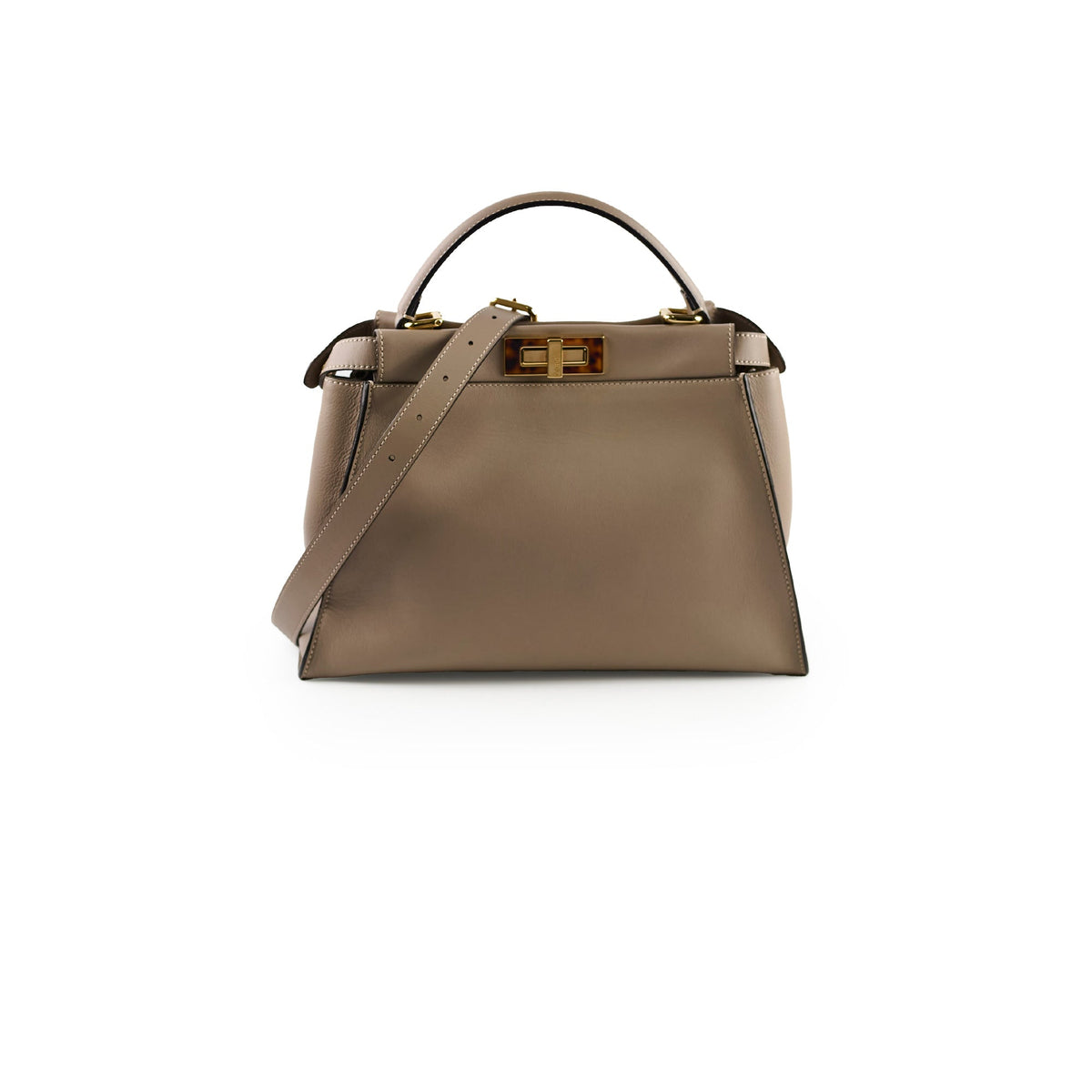 Fendi Medium Peekaboo Grey/Tortoiseshell - photo 1