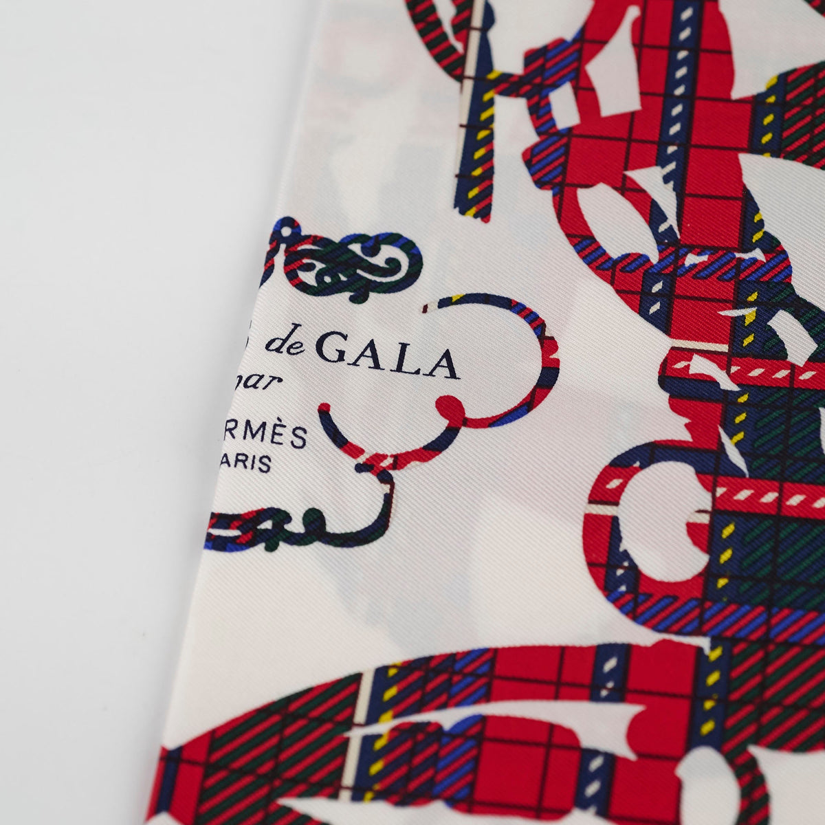 Hermes Scarf 42 x 42 Navy/Red/White - photo 3