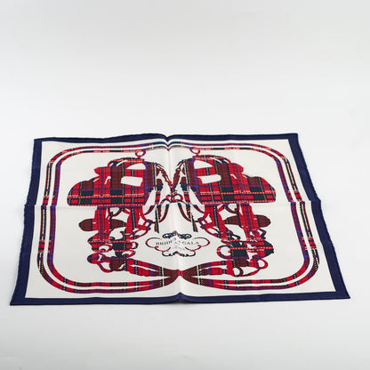 Hermes Scarf 42 x 42 Navy/Red/White - photo 2