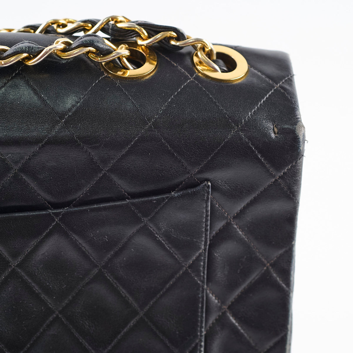 Chanel Vintage Maxi Single Flap Black - photo 6