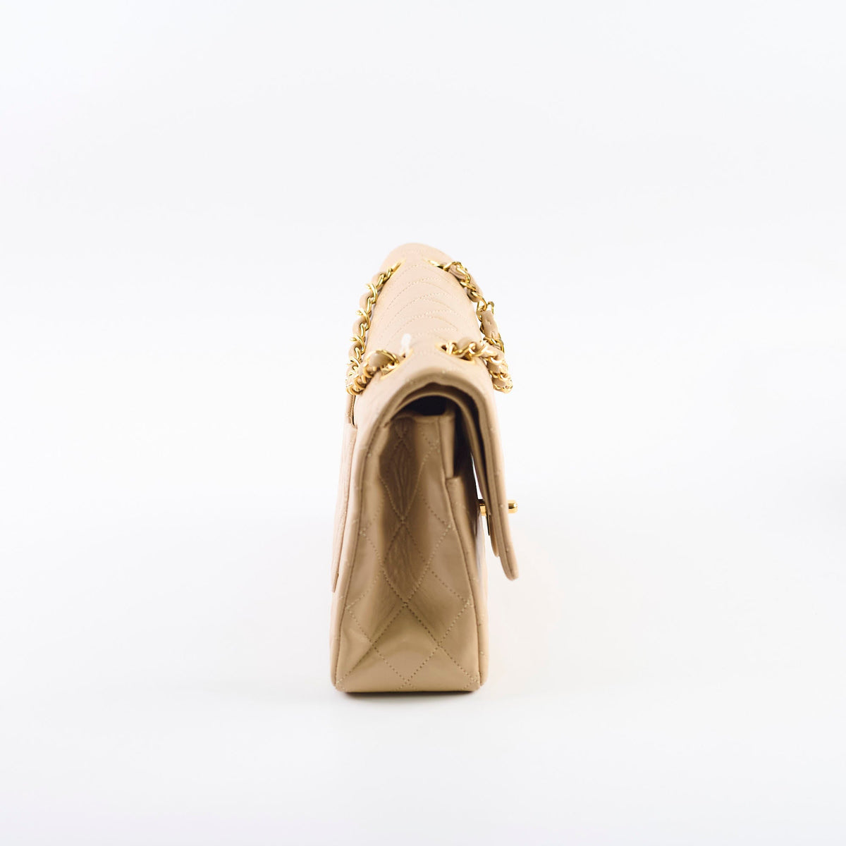 Chanel Medium/Large Double Classic Flap Beige - photo 2
