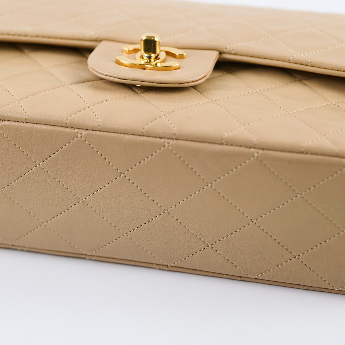 Chanel Medium/Large Double Classic Flap Beige - photo 15
