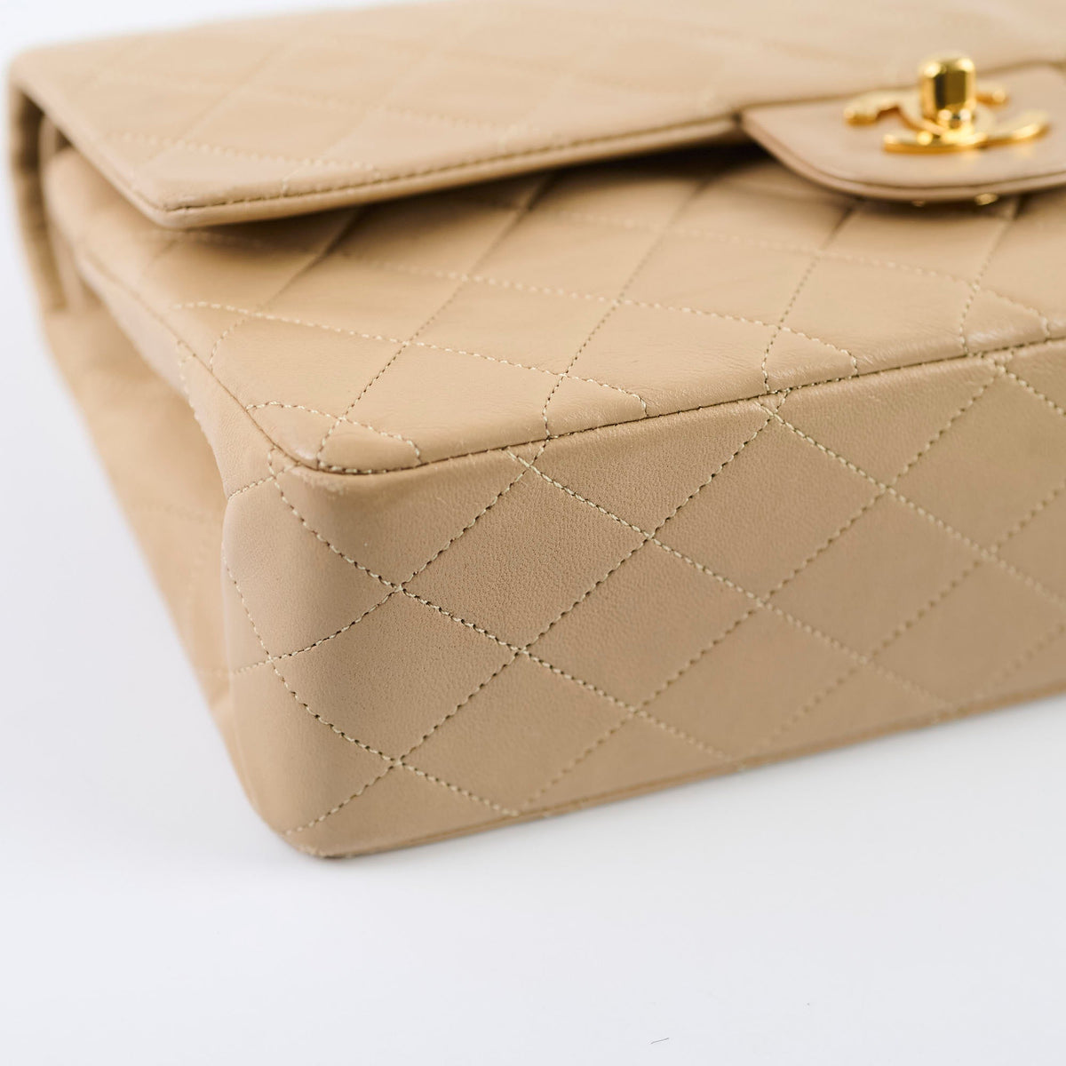 Chanel Medium/Large Double Classic Flap Beige - photo 14