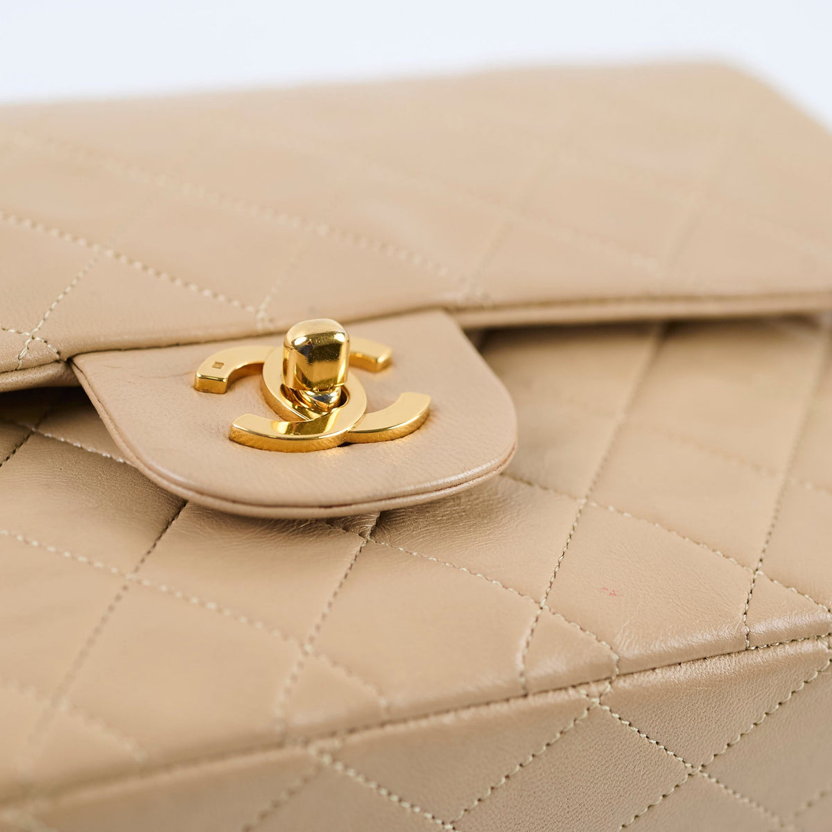 Chanel Medium/Large Double Classic Flap Beige - photo 16