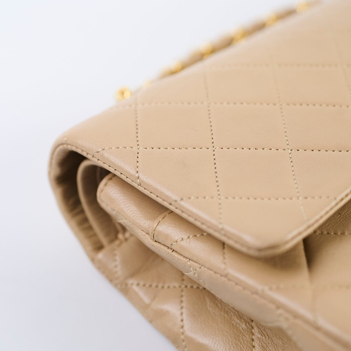 Chanel Medium/Large Double Classic Flap Beige - photo 5