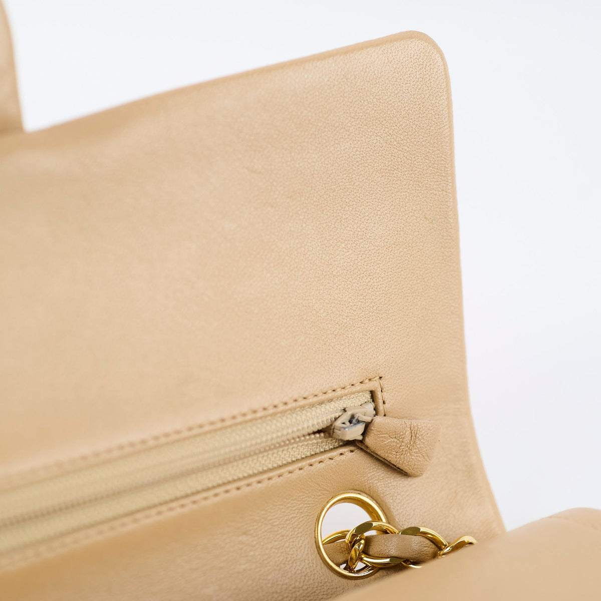 Chanel Medium/Large Double Classic Flap Beige - photo 7
